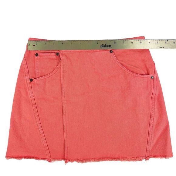 Urban Outfitters BDG Coral Pink Foldover Skirt Small - Picture 4 of 5
